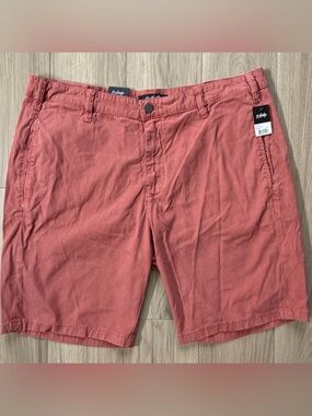 34 Heritage Nevada Brick Fine Touch Stretch Ribbed 9” Shorts Sz 40